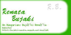 renata bujaki business card